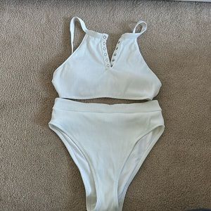 white aerie bathing suit